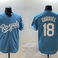 Kansas City Royals #18 Yuli Gurriel Blue Cool Base Stitched Baseball Jersey