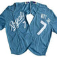 Kansas City Royals #7 Bobby Witt Jr Number Light Blue Limited Stitched Baseball Jersey