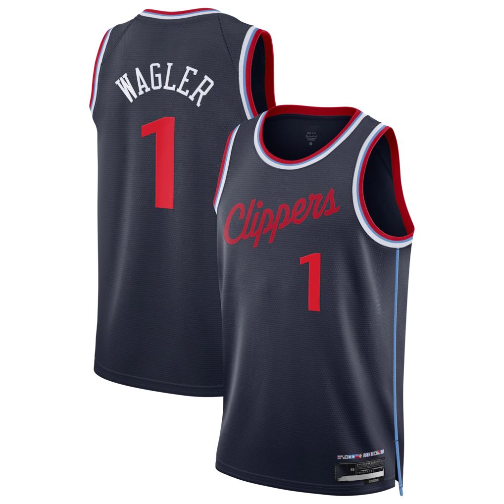 Johmsee L.Clippers #1 Keaton Wagler Navy Swingman Stitched Jerseys - Icon Edition