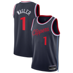 Johmsee L.Clippers #1 Keaton Wagler Navy Swingman Stitched Jerseys - Icon Edition