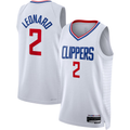 Johmsee L.Clippers #2 Kawhi Leonard White Swingman Stitched Jerseys - Association Edition