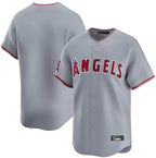 Johmsee LA.Angels Gray Home Limited Blank Player Stitched Jerseys