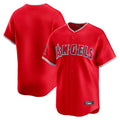 Johmsee LA.Angels Red Home Limited Blank Player Stitched Jerseys