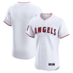 Johmsee LA.Angels White Limited Elite Home Blank Player Stitched Jerseys