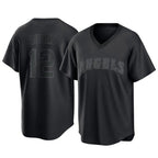 Johmsee LA.Angels #12 Jorge Soler Player Black Pitch Fashion T-shirt Stitched Jerseys