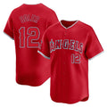 Johmsee LA.Angels #12 Jorge Soler Player Red Home Limited Stitched Jerseys