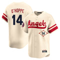 Johmsee LA.Angels #14 Logan O'Hoppe Player Cream City Connect Limited Home Stitched Jerseys