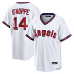 Johmsee LA.Angels #14 Logan O'Hoppe Player White T-shirt Home Game Stitched Jerseys