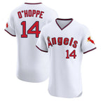 Johmsee LA.Angels #14 Logan O'Hoppe Player White T-shirt Home Limited Elite Stitched Jerseys