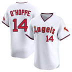 Johmsee LA.Angels #14 Logan O'Hoppe Player White T-shirt Home Limited Stitched Jerseys