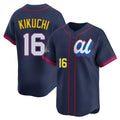 Johmsee LA.Angels #16 Yusei Kikuchi Player Navy Limited American League All-Star Edition Stitched Jerseys