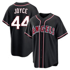 Johmsee LA.Angels #44 Ben Joyce Player Black Fashion Out Home Game Stitched Jerseys