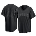 Johmsee LA.Angels #44 Ben Joyce Player Black Pitch Fashion T-shirt Stitched Jerseys