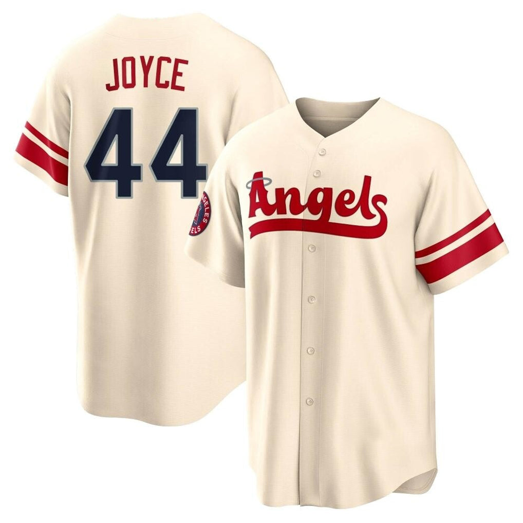 Johmsee LA.Angels #44 Ben Joyce Player Cream City Connect Home Stitched Jerseys