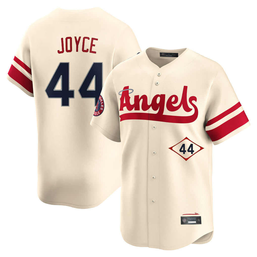 Johmsee LA.Angels #44 Ben Joyce Player Cream City Connect Limited Home Stitched Jerseys