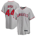 Johmsee LA.Angels #44 Ben Joyce Player Gray Home Game Stitched Jerseys