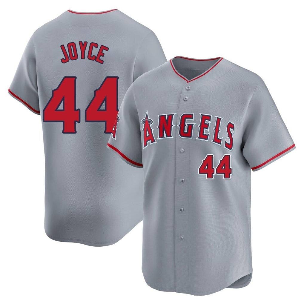 Johmsee LA.Angels #44 Ben Joyce Player Gray Home Limited Stitched Jerseys