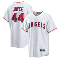 Johmsee LA.Angels #44 Ben Joyce Player White Home Game Stitched Jerseys
