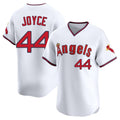 Johmsee LA.Angels #44 Ben Joyce Player White T-shirt Home Limited Stitched Jerseys