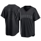 Johmsee LA.Angels #4 Christian Moore Player Black Pitch Fashion T-shirt Stitched Jerseys