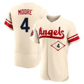 Johmsee LA.Angels #4 Christian Moore Player Cream City Connect Limited ELite Home Stitched Jerseys