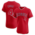 Johmsee LA.Angels #4 Christian Moore Player Red Home Limited Elite Stitched Jerseys