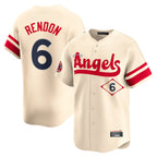 Johmsee LA.Angels #6 Anthony Rendon Player Cream City Connect Limited Home Stitched Jerseys