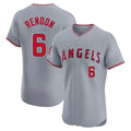 Johmsee LA.Angels #6 Anthony Rendon Player Gray Home Limited Elite Stitched Jerseys