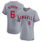 Johmsee LA.Angels #6 Anthony Rendon Player Gray Home Limited Elite Stitched Jerseys