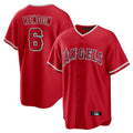 Johmsee LA.Angels #6 Anthony Rendon Player Red Home Game Stitched Jerseys