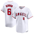 Johmsee LA.Angels #6 Anthony Rendon Player White Limited Home Stitched Jerseys