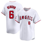 Johmsee LA.Angels #6 Anthony Rendon Player White Limited Home Stitched Jerseys