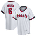 Johmsee LA.Angels #6 Anthony Rendon Player White T-shirt Home Game Stitched Jerseys