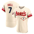 Johmsee LA.Angels #7 Jo Adell Player Cream City Connect Limited ELite Home Stitched Jerseys