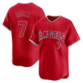 Johmsee LA.Angels #7 Jo Adell Player Red Home Limited Stitched Jerseys
