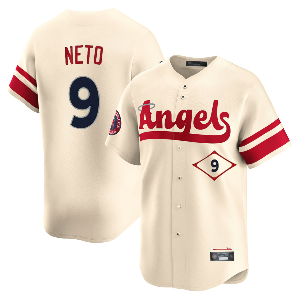 Johmsee LA.Angels #9 Zach Neto Player Cream City Connect Limited Home Stitched Jerseys
