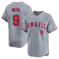 Johmsee LA.Angels #9 Zach Neto Player Gray Home Limited Stitched Jerseys