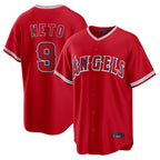 Johmsee LA.Angels #9 Zach Neto Player Red Home Game Stitched Jerseys