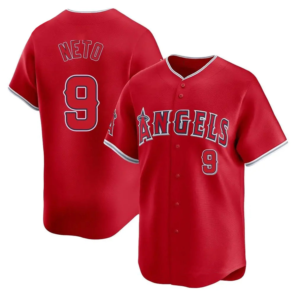 Johmsee LA.Angels #9 Zach Neto Player Red Home Limited Stitched Jerseys