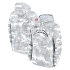 Johmsee LA.Chargers Arctic Camo Salute to Service Hoodies Limited Game Blank Player Stitched Jerseys