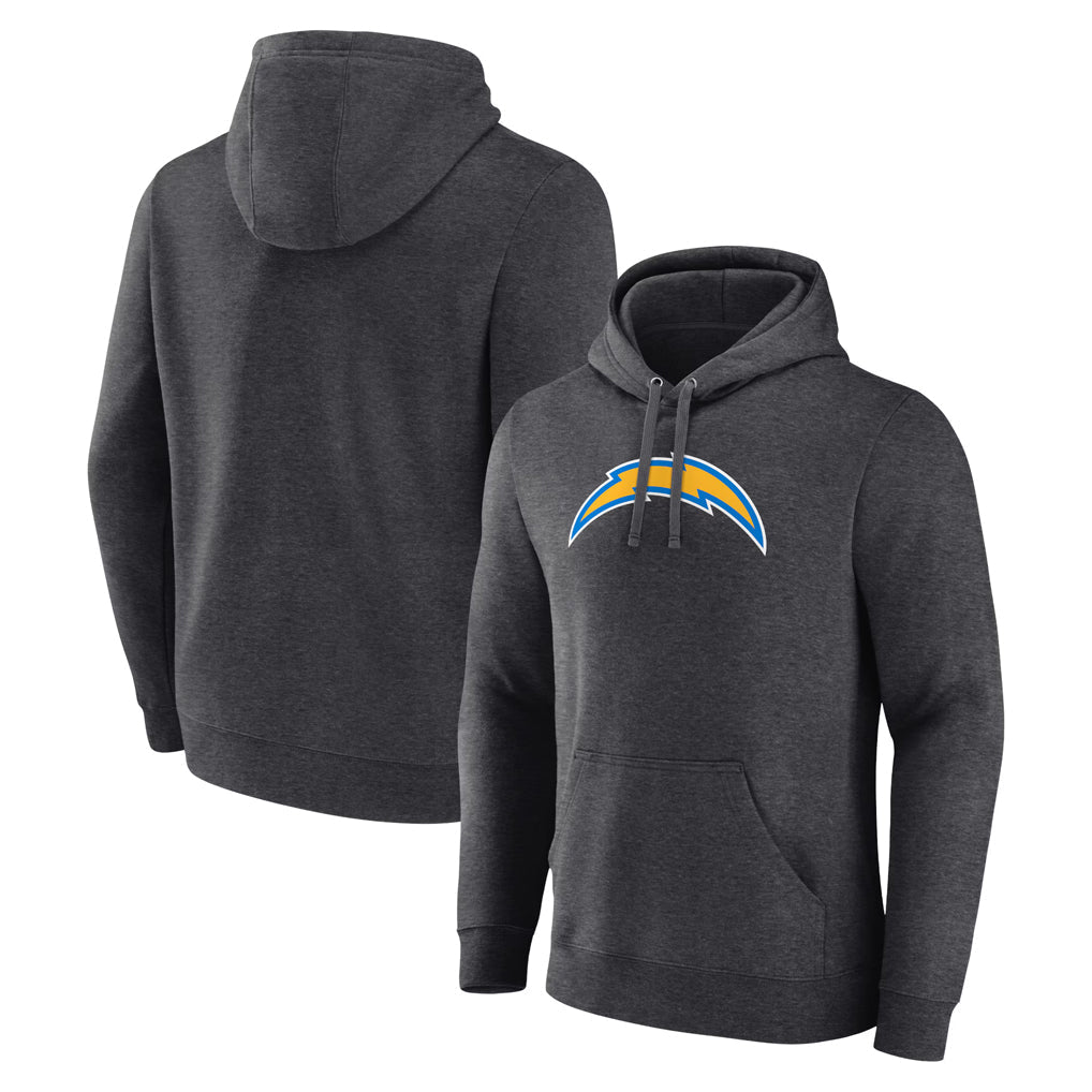 Johmsee LA.Chargers Gray Pullover Hoodies Home Game Blank Player Stitched Jerseys