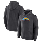 Johmsee LA.Chargers Gray Pullover Hoodies Home Game Blank Player Stitched Jerseys