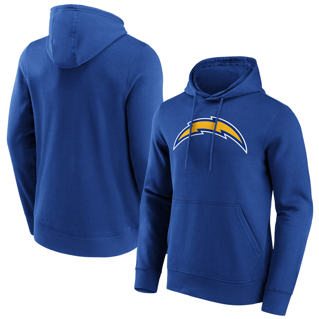 Johmsee LA.Chargers Royal LOGO Pullover Hoodies Home Game Blank Player Stitched Jerseys