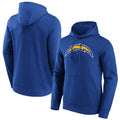 Johmsee LA.Chargers Royal LOGO Pullover Hoodies Home Game Blank Player Stitched Jerseys