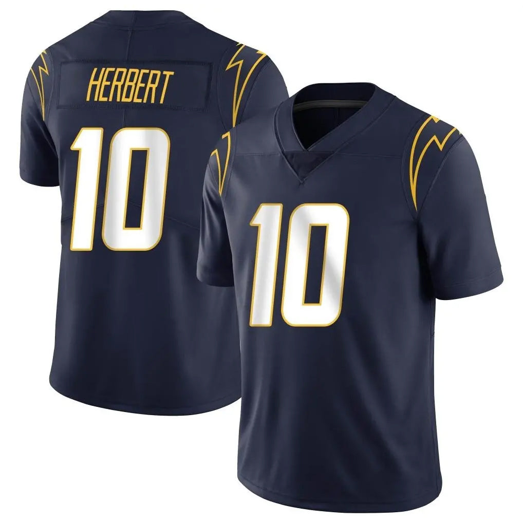 Johmsee LA.Chargers #10 Justin Herbert Player Navy Limited Vapor Untouchable Home Game Stitched Jerseys