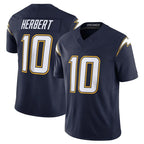 Johmsee LA.Chargers #10 Justin Herbert Player Navy Vapor F.U.S.E. Limited Home Game Stitched Jerseys
