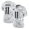 Johmsee LA.Chargers #11 Cameron Dicker Player Arctic Camo Salute To Service Limited Game Stitched Jerseys