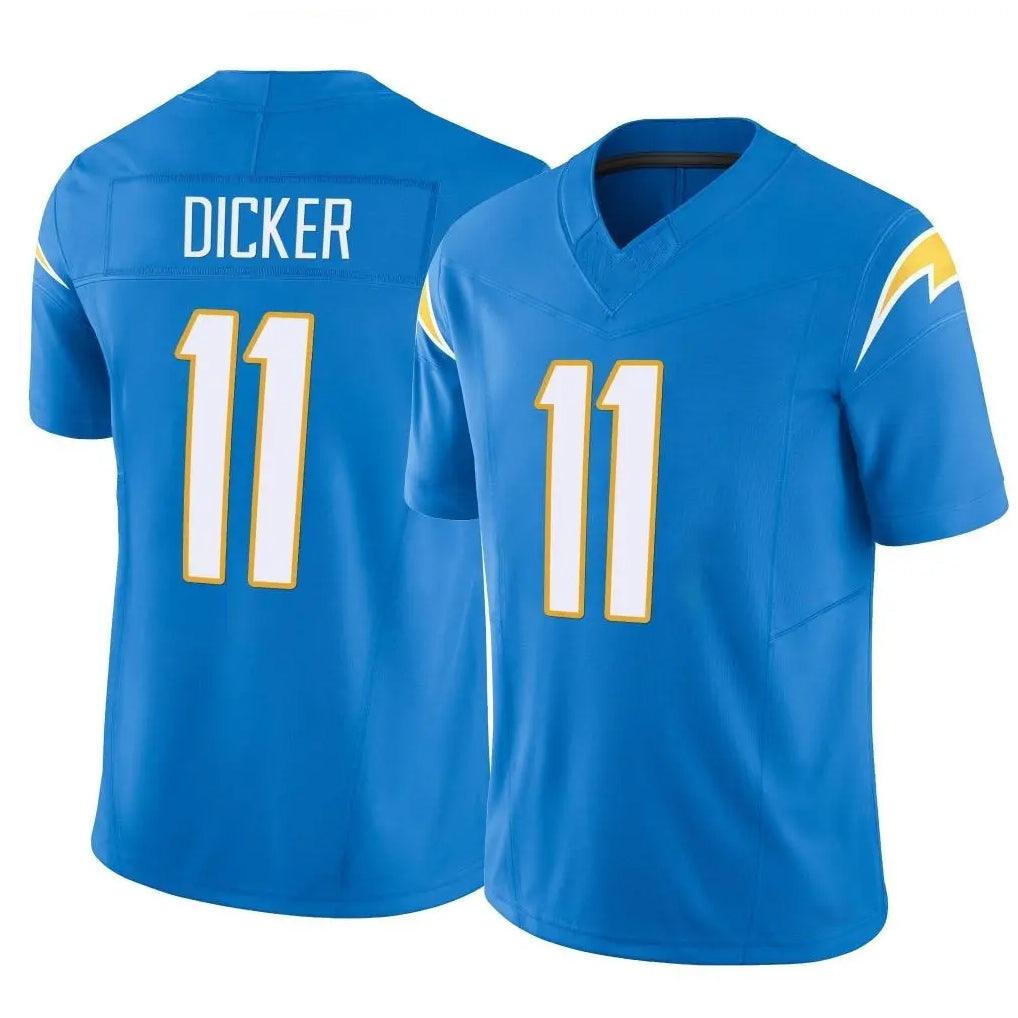 Johmsee LA.Chargers #11 Cameron Dicker Player Blue Limited Vapor F.U.S.E. Home Game Stitched Jerseys