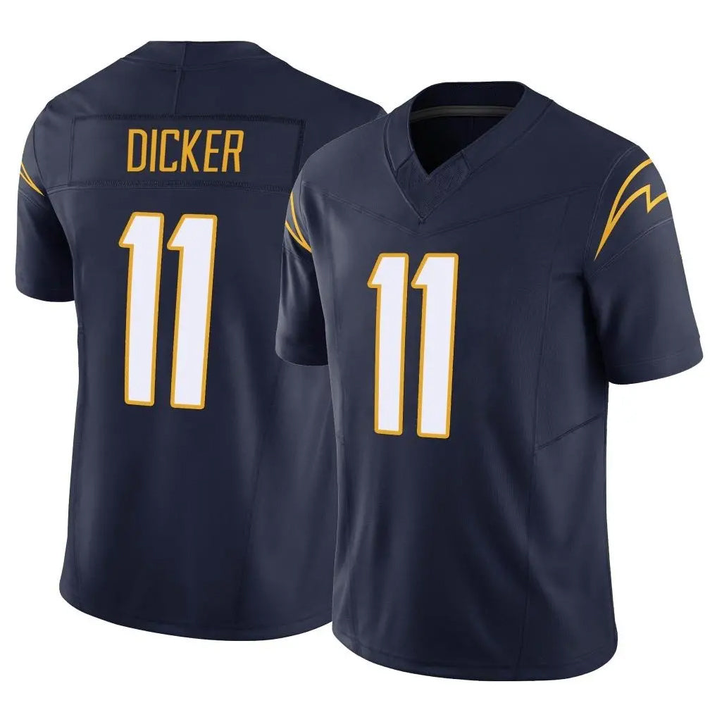 Johmsee LA.Chargers #11 Cameron Dicker Player Navy Limited Vapor F.U.S.E. Home Game Stitched Jerseys