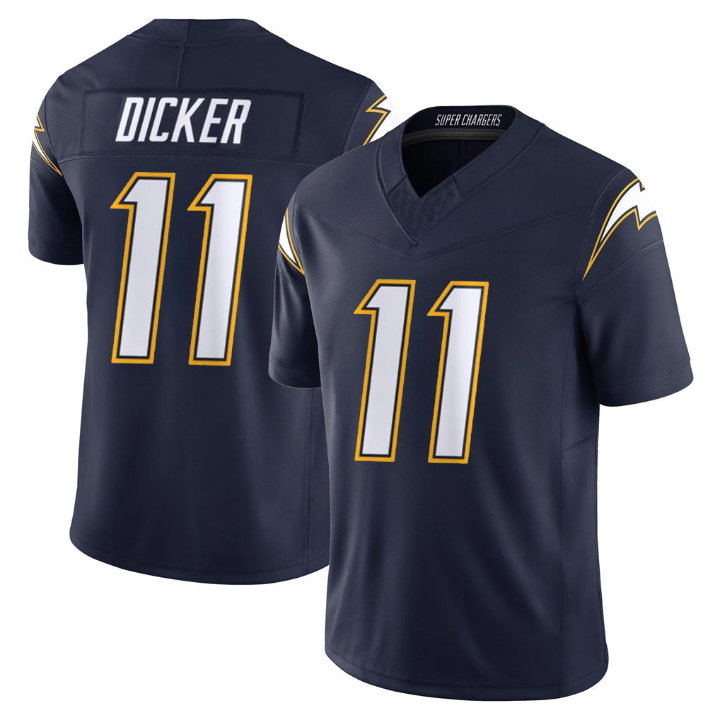 Johmsee LA.Chargers #11 Cameron Dicker Player Navy Vapor F.U.S.E. Limited Home Game Stitched Jerseys